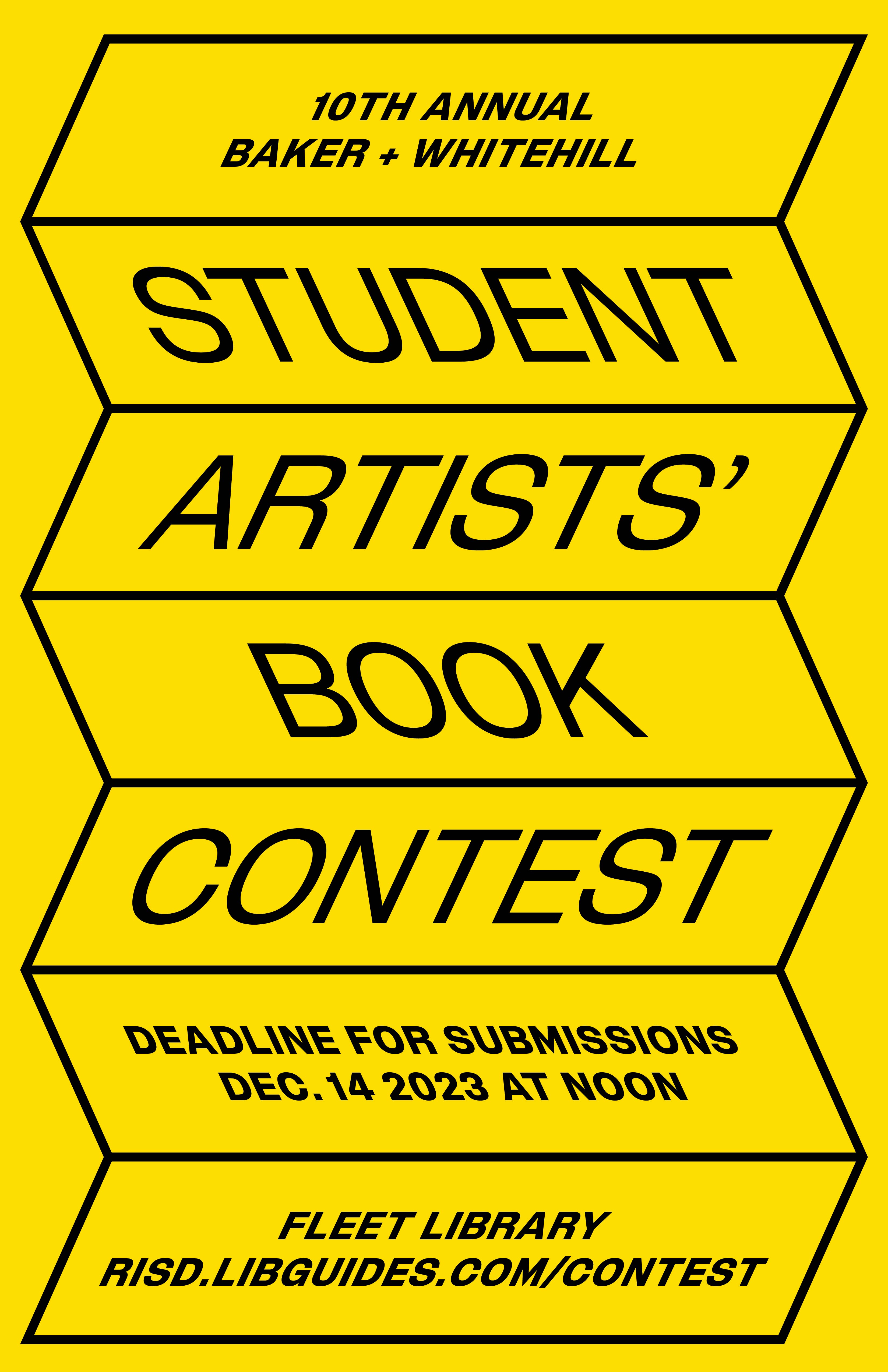 Student Artists' Book Contest Poster